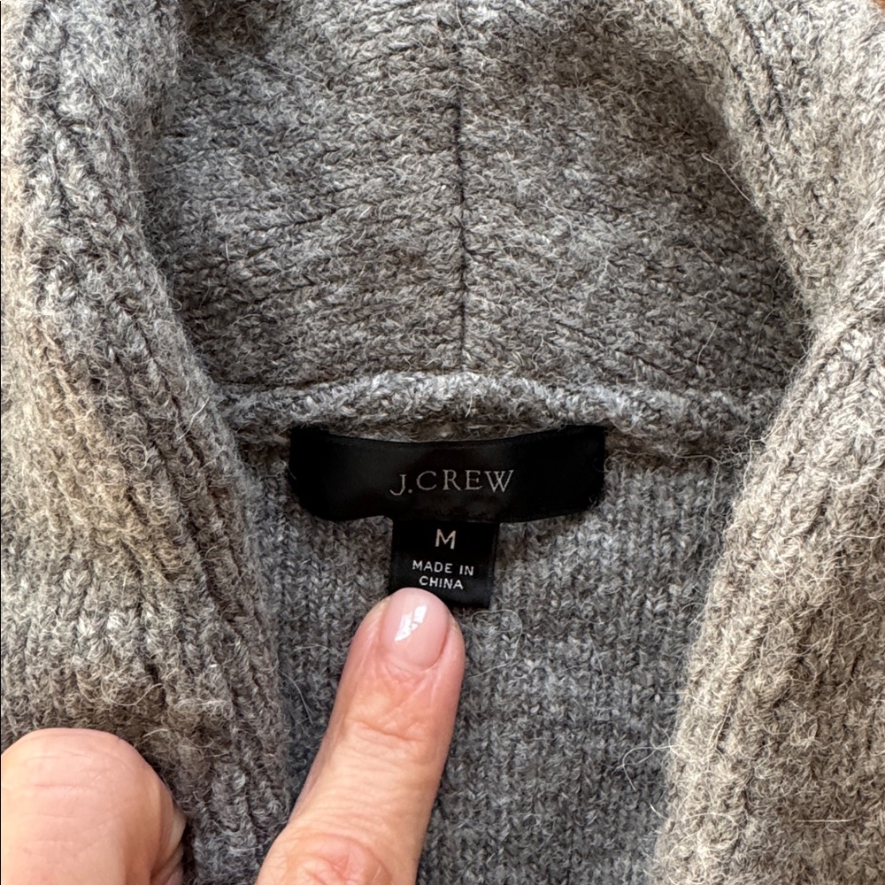 J. CREW Sweater Coat Super Cozy - Picture 2 of 5